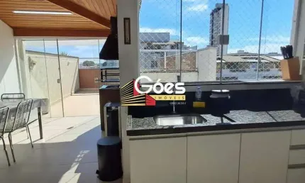 Cobertura mobiliada 110m² com vista livre e 2 vagas no Campestre – Santo André