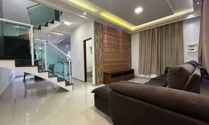 Belissima residencia planejada de 3 dormitorios sendo uma suíte e area gourmet