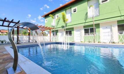 Sobrado com 2 dormitórios à venda por R$ 495.000 - Jardim Capricórnio - Caraguatatuba/SP