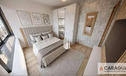 Village com 2 dormitórios à venda, 33 m² por r$ 339.000,00 - porto novo - caraguatatuba/sp