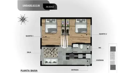 Village com 2 dormitórios à venda, 43 m² por r$ 299.000,00 - porto novo - caraguatatuba/sp