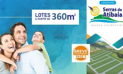 Lançamento em atibaia serras de atibaia –  oportunidade para você construir seus