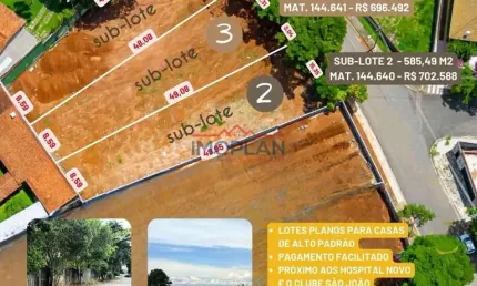Terrenos na região nobre de atibaia, excelente localização na vila santista