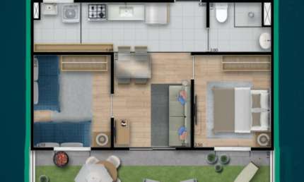 Apartamento com 2 quartos à venda na Rua Coronel Correia, 1714, Jurema (Distrito), Caucaia
