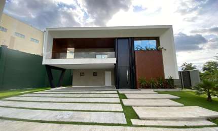 AZUR CONDOMÍNIO LAGO - CASA DE ALTO PADRÃO Estilo Moderno, 400m², 4 suítes, Centro, Eusébio/CE