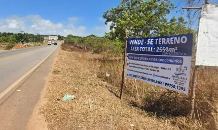 Terreno á Venda na Estrada Principal em Matões - Na divisa entre Pecém e Caucaia