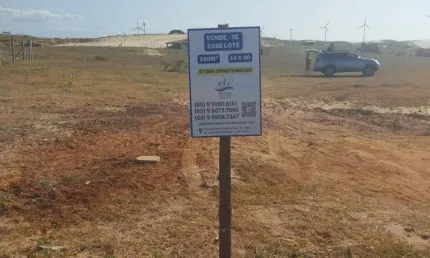 Terreno á venda na avenida principal do barramar da taiba e com preço imperdível