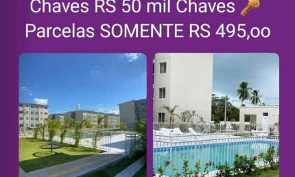 Lindo apartamento na Caucaia no Condomínio Viva vida com área de lazer completa sem burocracia e sem consulta SPC e Serasa...
