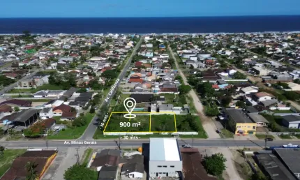Terreno à venda em Guaratuba, Balneário Coroados, 900m²