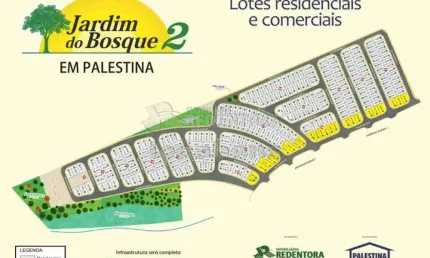 Terreno à venda no Jardim do Bosque II, Palestina 