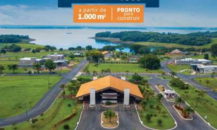 Baias de Santa Monica - ótimo terreno em condomínio fechado às margens do Rio Grande, 1.875,50m²
