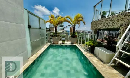 Linda Cobertura toda reformada na Ponta da Praia em Santos