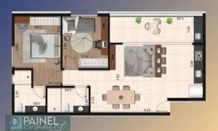Apartamento com 2 quartos à venda na Rua Santos Dumont, 184, Macuco, Santos