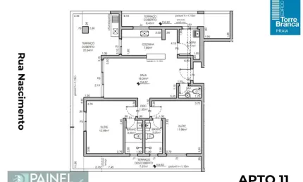 Apartamento com 3 quartos à venda na Rua Nascimento, 17, Embaré, Santos