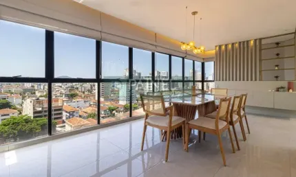 Luxuosa Cobertura Triplex, em Gonzaga - Santos: 175m², 2 Dorms, R$2,7K