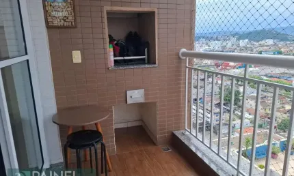 Venda de apartamento em estuário, santos - 2 dorms e suíte