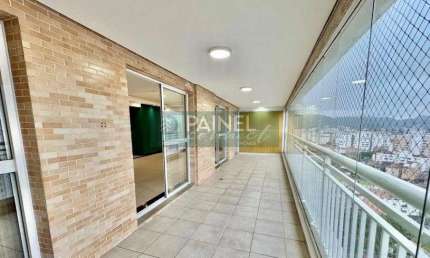 Apartamento para Alugar no Gonzaga, Santos, 3 Suítes, 159m²