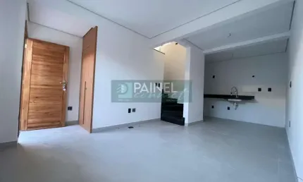 Casa em Village à venda em Vila Belmiro, Santos: 89m², 2 dormitórios, 2 suítes, 1 banheiro. Oportunidade por R$600.000.
