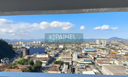 Sala em vila matias, santos, 52m², andar alto por r$3.500 !