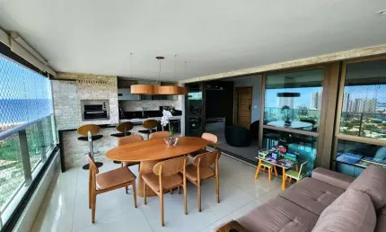 Apartamento à Venda em Patamares - Maison Biarritz - 150 m² - 3 amplas suítes - Nascente - 4 vagas