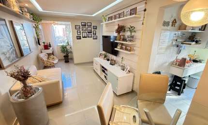 Brotas | 2/4 - 1 suíte - Varanda integrada - 57 m² - Armários - Andar alto - Vista livre - 1 vaga