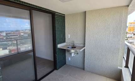 Jardim Armação - VISTA MAR - 2/4 - 1 Suíte - 65 M² - Nascente - 1 vaga - Varanda - Área de serviço