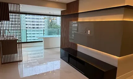 Pituba - Lindíssimo apartamento à venda - 3/4 - 87 m² - 1 suíte  Decorado - Nascente - Varanda