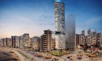 Na beira mar  apartamento com 5 dormitórios à venda, 509 m² por r$ 15.000.000 - meireles - fortaleza/ce