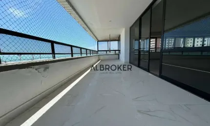 Na beira mar apartamento com 3 dormitórios à venda, 320 m² por r$ 2.100.000 - praia de iracema - fortaleza/ce