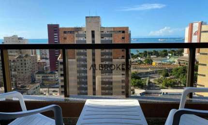No Meireles  Flat com 1 dormitório à venda, 43 m² por R$ 328.000 - Meireles - Fortaleza/CE