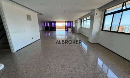 No Meireles Cobertura com 5 dormitórios à venda, 540 m² por R$ 4.300.000 - Meireles - Fortaleza/CE