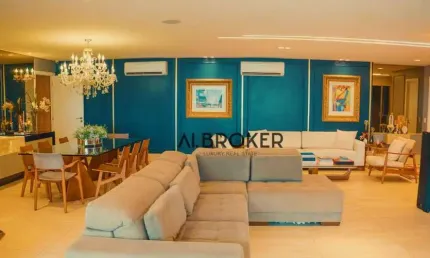 No meireles  apartamento com 4 dormitórios à venda, 264 m² por r$ 3.500.000 - meireles - fortaleza/ce
