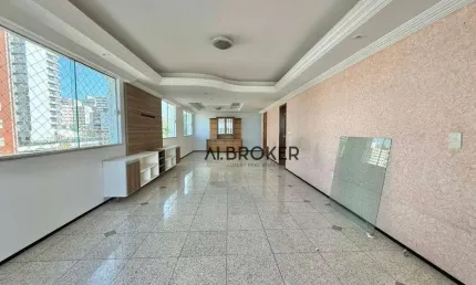 Na Beira Mar Apartamento com 3 dormitórios à venda, 182 m² por R$ 2.350.000 - Meireles - Fortaleza/CE