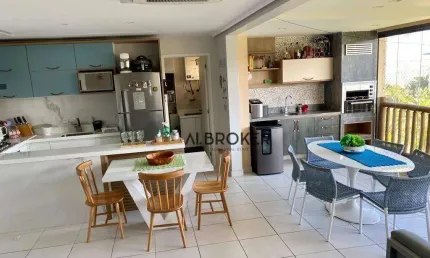 Porteira fechada Apartamento com 3 dormitórios à venda, 99 m² por R$ 1.400.000 - Praia de Cumbuco - Caucaia/CE