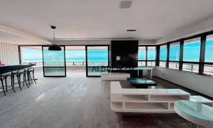 Na Beira Mar Apartamento com 3 dormitórios, 320 m² - venda por R$ 2.000.000 ou aluguel por R$ 11.765/mês - Praia de Iracema - Fortaleza/CE