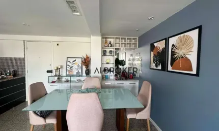 Na Beira Mar Apartamento com 2 dormitórios à venda, 82 m² por R$ 1.200.000 - Meireles - Fortaleza/CE