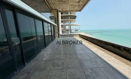 Na beira mar apartamento duplex com 5 dormitórios à venda, 500 m² por r$ 6.990.000 - meireles - fortaleza/ce