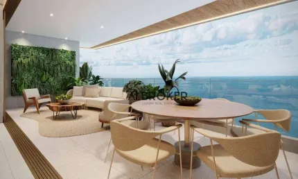 Na beira mar apartamento com 4 dormitórios à venda, 230 m² por r$ 4.990.000 - praia de iracema - fortaleza/ce