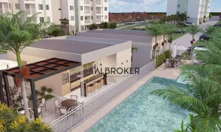 Vista Mar  Apartamento com 2 dormitórios à venda, 47 m² por R$ 360.000 - Praia do Futuro II - Fortaleza/CE