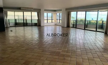 Na beira mar apartamento com 4 dormitórios à venda, 500 m² por r$ 5.900.000 - meireles - fortaleza/ce