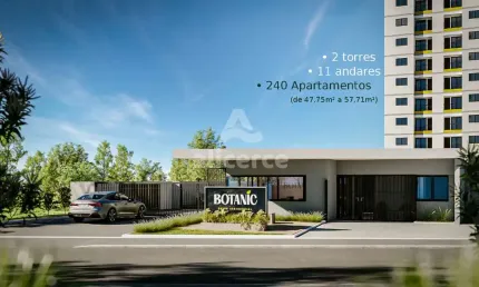 Apartamento em construção, com 2 dormitórios vaga livre e sacada com churrasqueira, em São José - SC