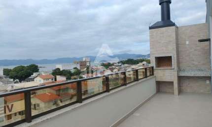 Apartamento DUPLEX Novo - 3 dormitórios deslumbrante vista mar- Alto Padrão - Estreito / Balneário