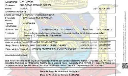 LANÇAMENTO - SOBRADOS DE 3 QUARTOS COM SUÍTE  EM  AMPLO TERRENO   - ÓTIMA LOCALIZAÇÃO - IGUAÇU