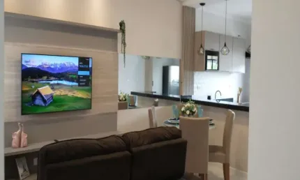 Apartamento Mobiliado Portal Ville Azaléia, 02 dormitórios sendo 01 suite, 01 vaga e área externa