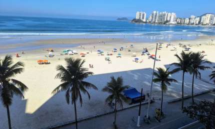 Apartamento Vista total Mar 2 quartos sendo 1 suíte Pitangueiras Guarujá