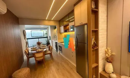 Apartamento com 2 suíte + lavabo à venda, 69 m² por r$ 500.000 - porto novo - caraguatatuba/sp