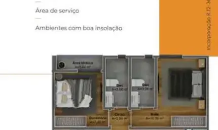 Apartamento com 2 quartos à venda no Santa Terezinha, Brusque , 63 m2 por R$ 498.987