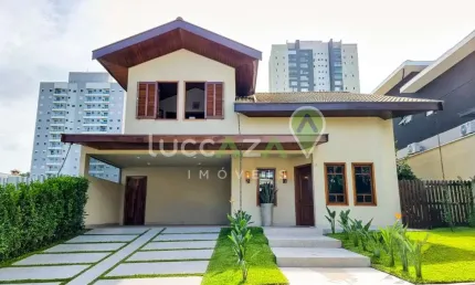 Casa de alto padrão em condomínio - 3 suítes, 3 salas, 4 banheiros, 4 vagas - Loteamento Villa Branca, Jacareí-SP - 282m².