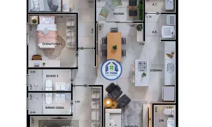 Apartamento com 2 dormitórios à venda, 64 m² por R$ 577.000,00 - Vila Sinibaldi - São José do Rio Preto/SP