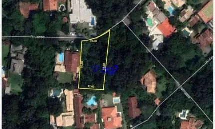 Terreno à venda, cond. jd algarve - lote 1.403m² por r$ 550.000 - capuava - cotia/sp